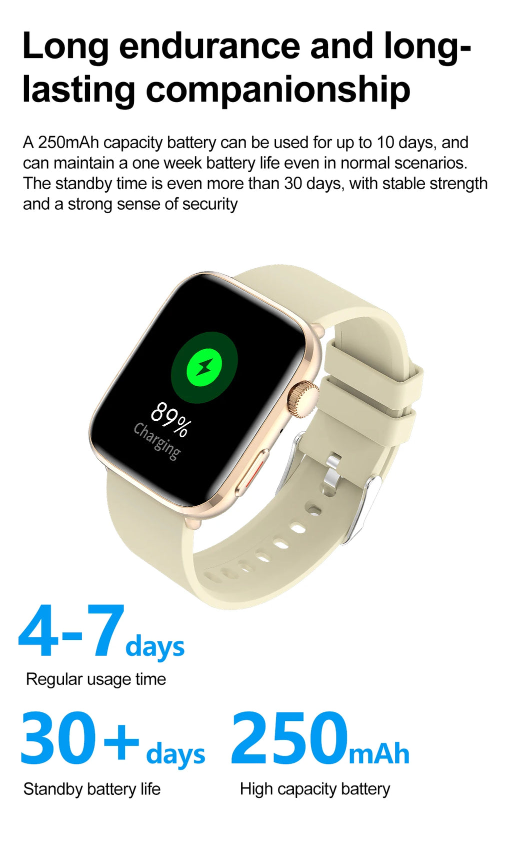 LunaWatch X™ Saphir NFC – Montre Connectée AMOLED 1.81", Saphir, NFC, IP68, GPS, Always On, 27 Bracelets