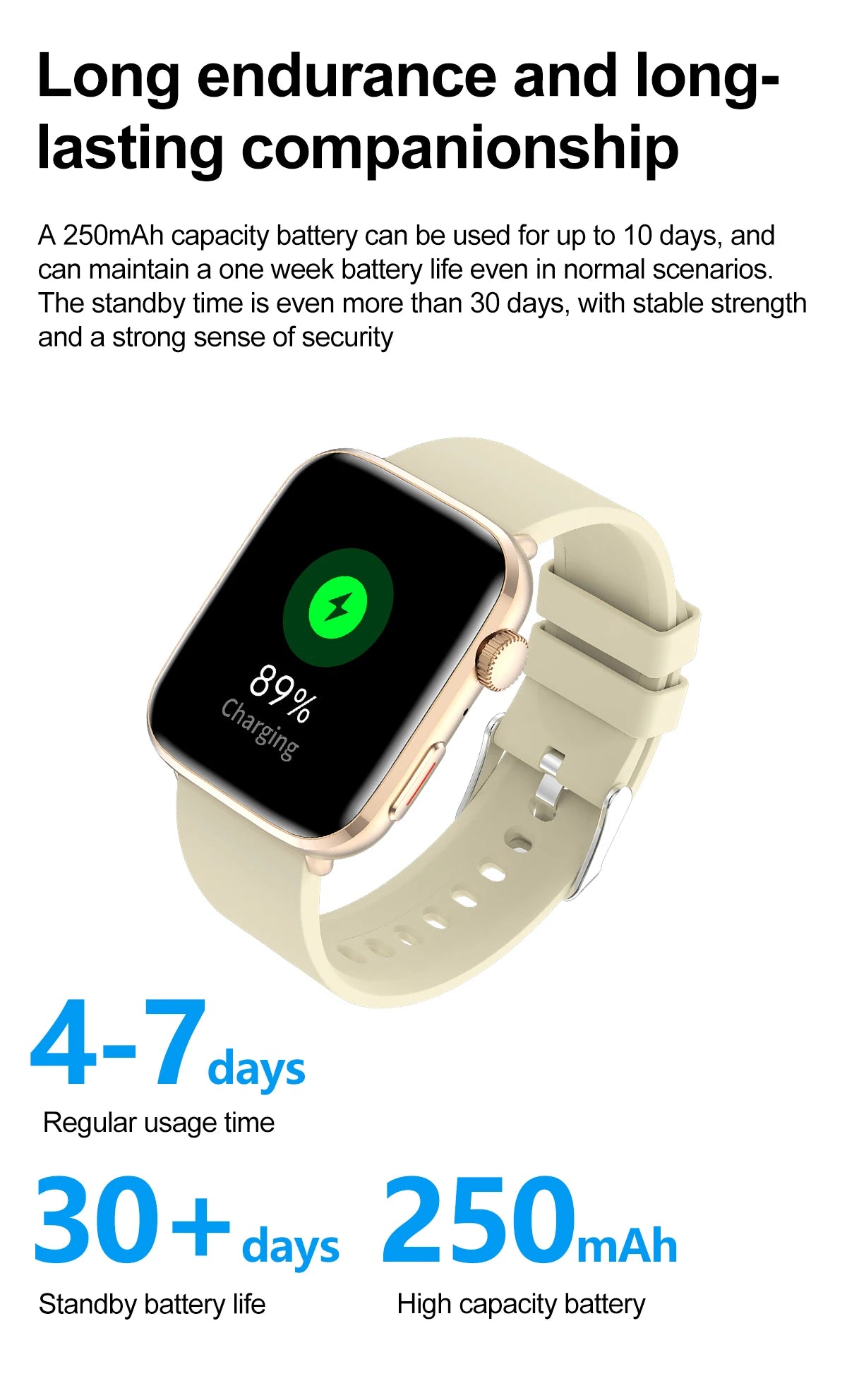 LunaWatch X™ Saphir NFC – Montre Connectée AMOLED 1.81", Saphir, NFC, IP68, GPS, Always On, 27 Bracelets