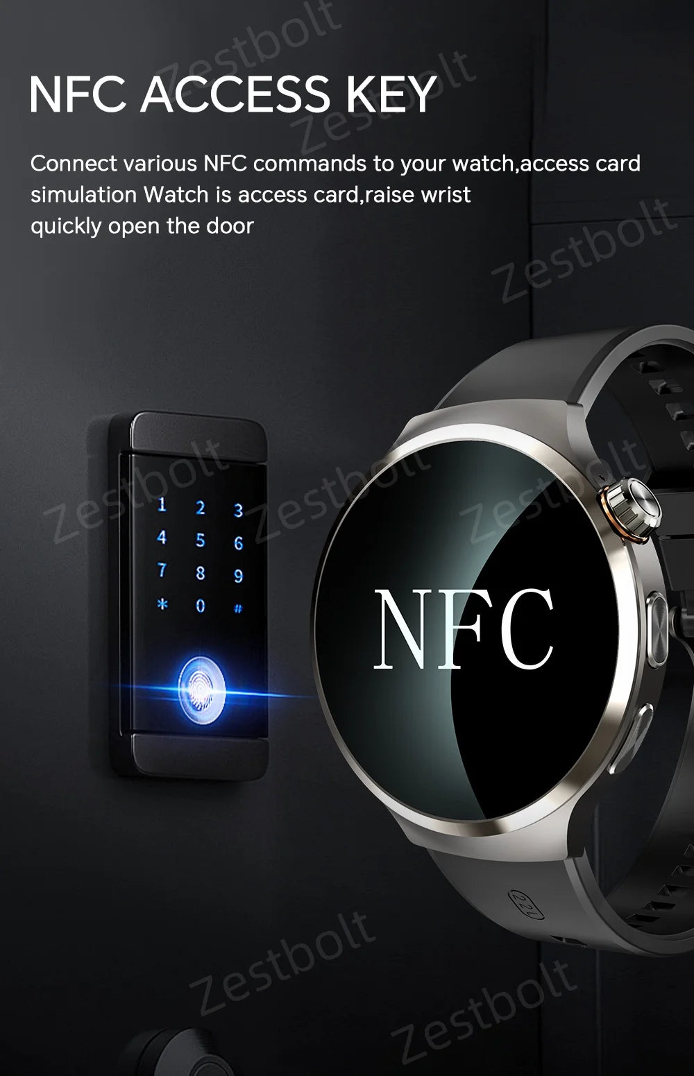 LunaWatch X™ Android Pro 4G – Smartwatch Android 13, SIM 4G, Caméra 8MP, GPS, WiFi, jusquà 10GB/512GB
