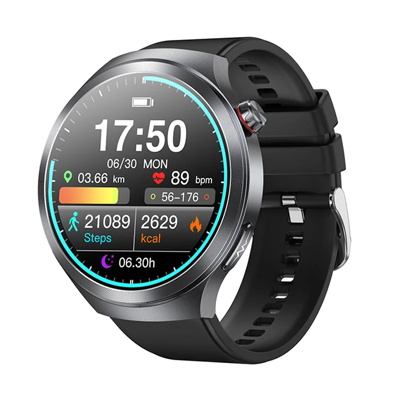 LunaWatch X™ ECG Pro NFC – Montre Connectée AMOLED 1.73", ECG, NFC, IP68, SOS, Appels BT, 530mAh