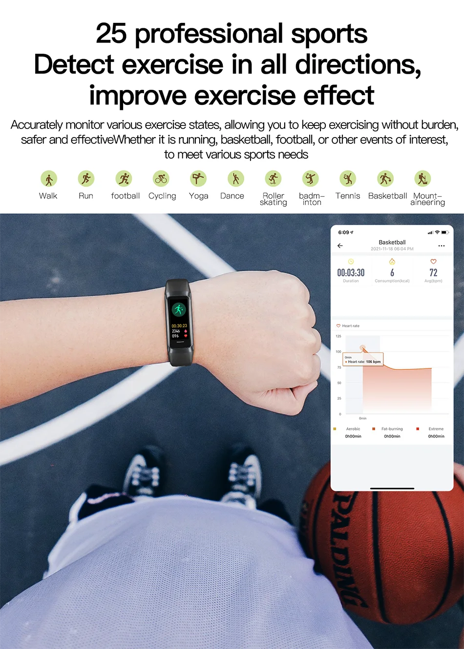 LunaFit X™ Aura – Bracelet Connecté AMOLED, IP67, FC, SpO2, 25+ Sports, 4 Coloris