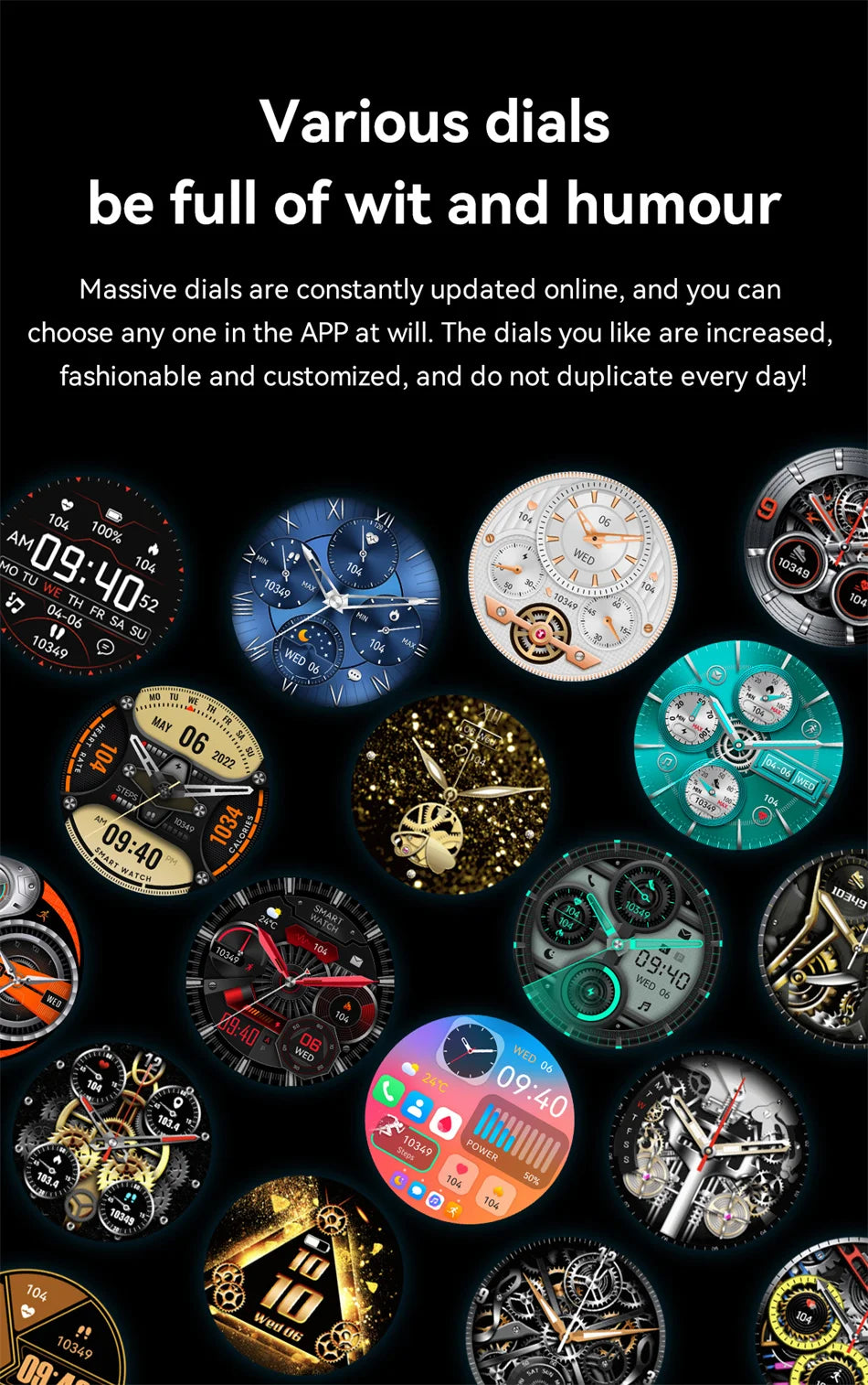 LunaWatch X™ Lady NFC – Montre Connectée Femme AMOLED 1.43", Always On, NFC, IP68, Acier, 9 Coloris
