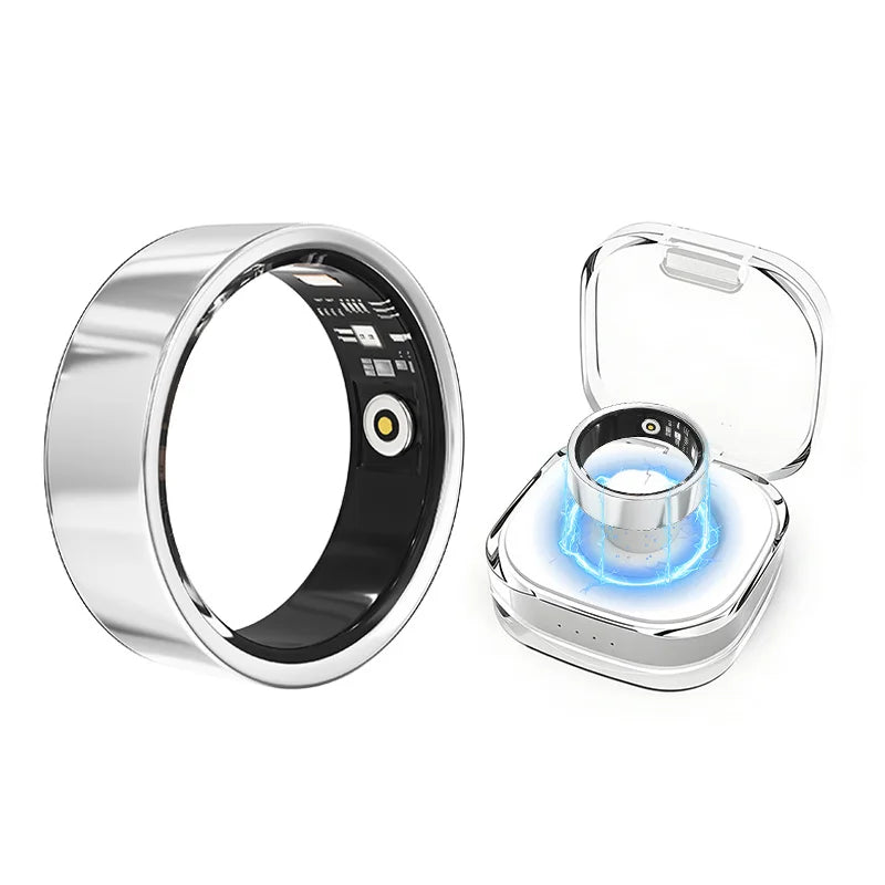 NovaRing X™ Titanium – Bague Connectée Titane, FC, SpO2, Stress, IP68, 5-7 Jours