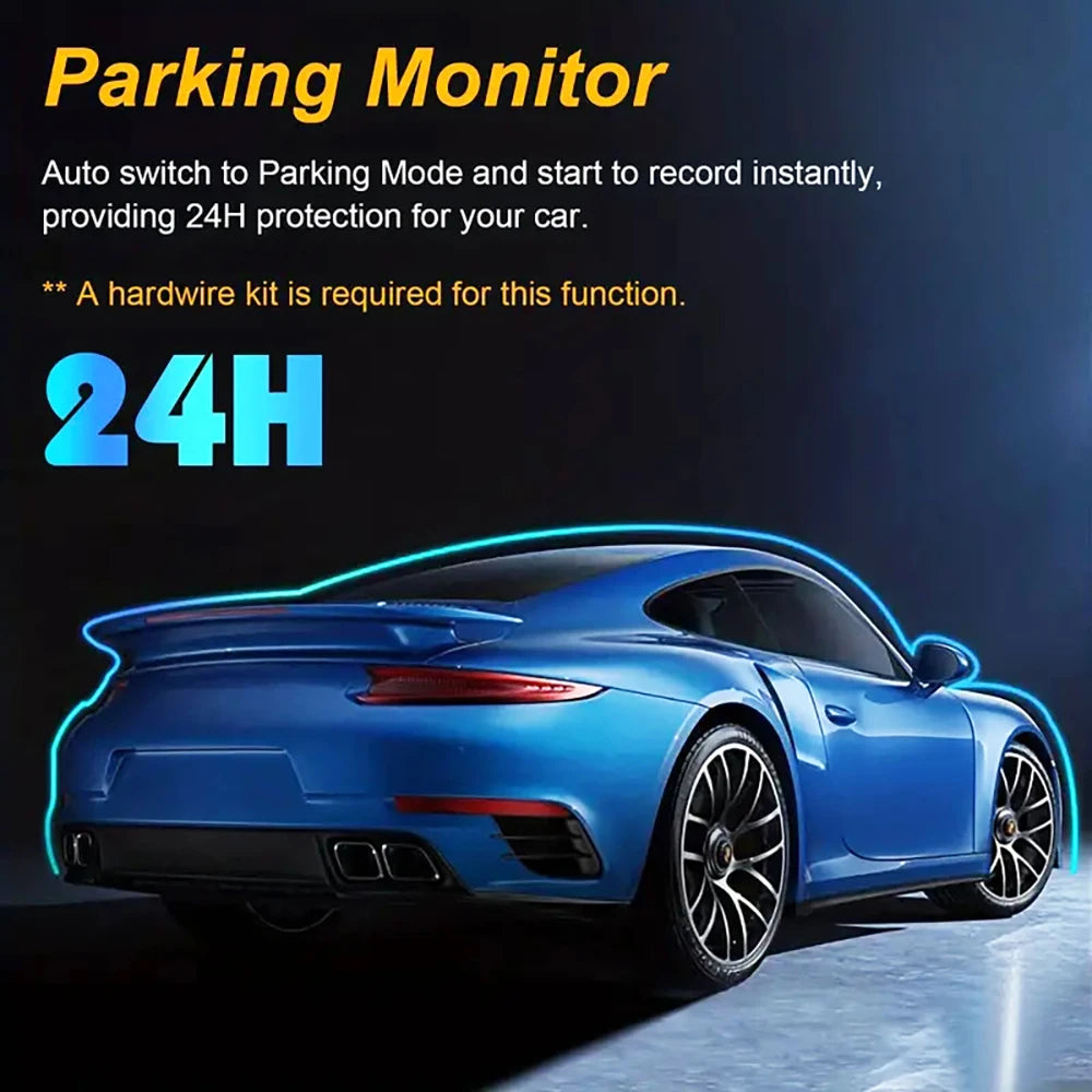 1080P WiFi Car Dvr 2/3 Camra DashCam for Cars Camera for Vehicle Recorder Video Front Optional Rear Camera  Night Vision Dashcam