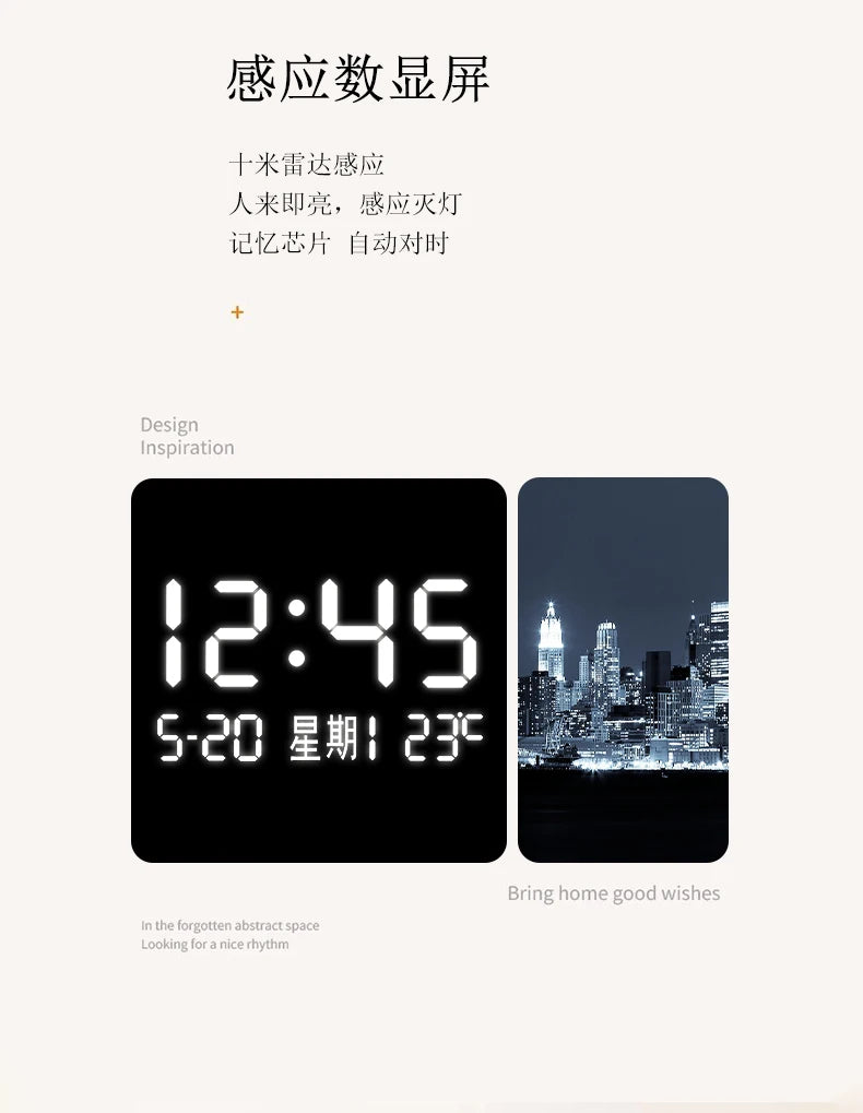LumiWall™ City Night – Applique Murale LED Paysage Urbain, Bois, Dimmable, Télécommande