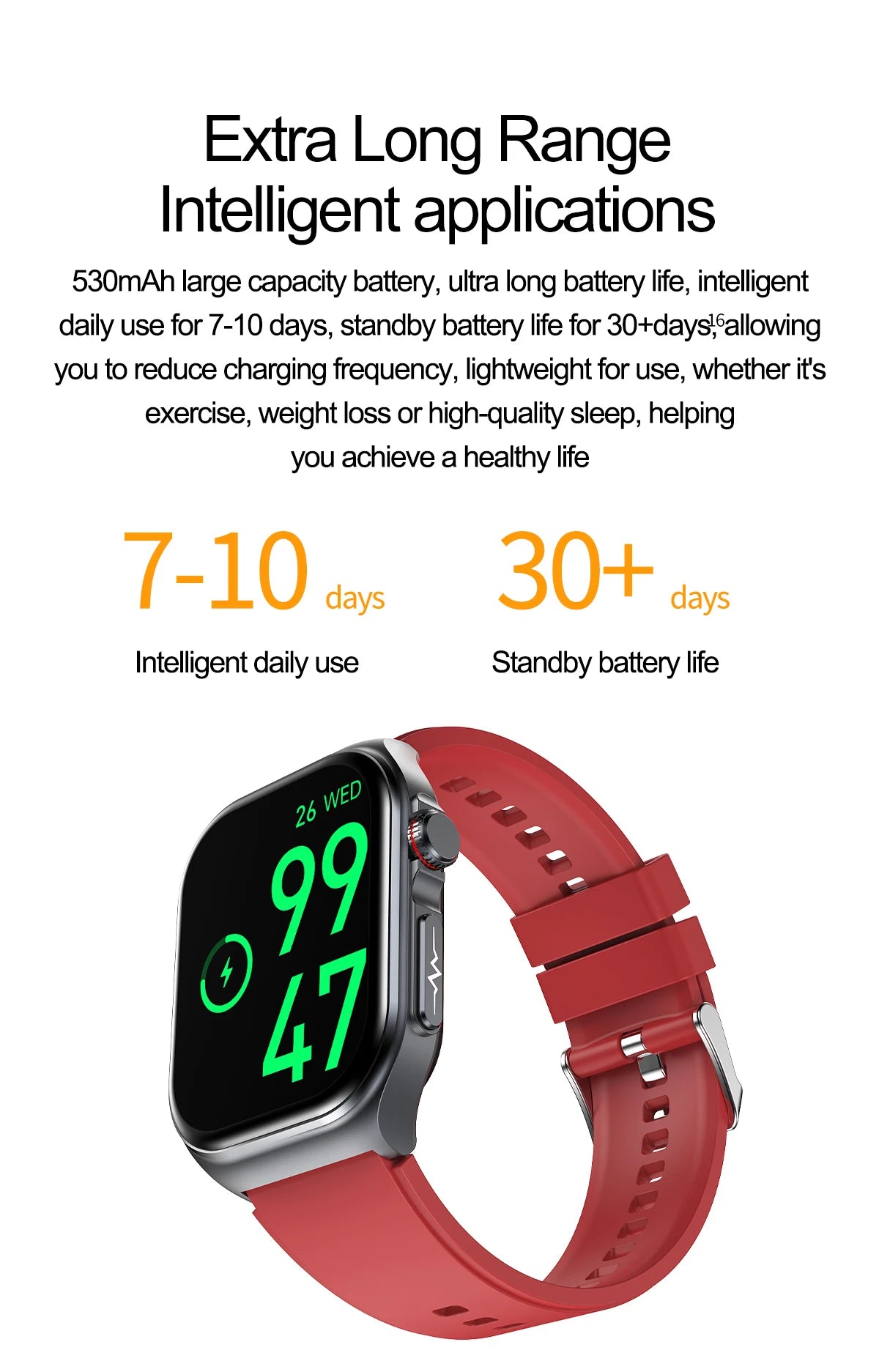 LunaWatch X™ Pro 2.04" – Montre Connectée AMOLED, ECG, NFC, Composition Corporelle, IP68, 7 Bracelets