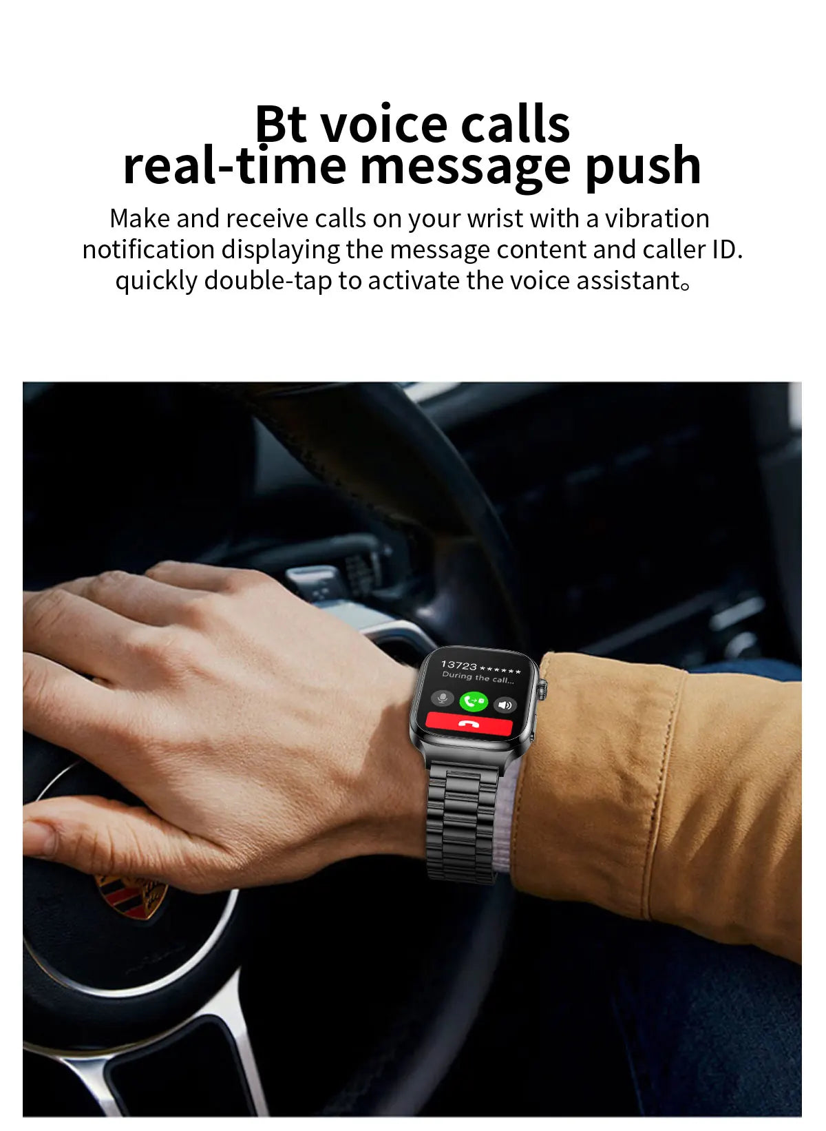 LunaWatch X™ Ultra Health – Montre Connectée AMOLED 2.04", ECG, Analyse Corporelle, Verre Saphir, IP68, 14 Bracelets