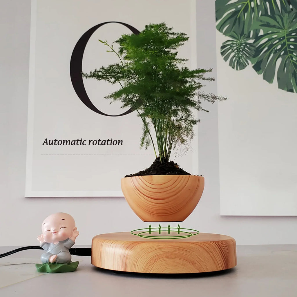 MagLev FloatPot™ – Pot Flottant à Lévitation Magnétique, Décoration Maison & Bureau, Idée Cadeau Unique