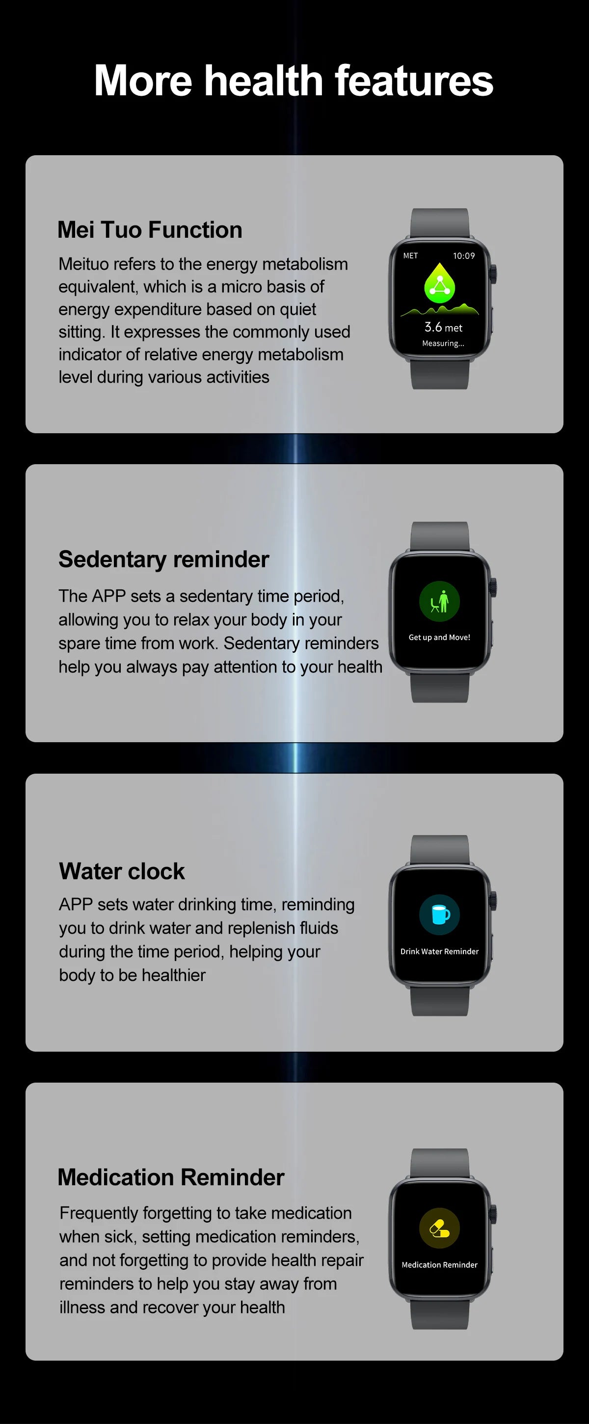 LunaWatch X™ Saphir NFC – Montre Connectée AMOLED 1.81", Saphir, NFC, IP68, GPS, Always On, 27 Bracelets