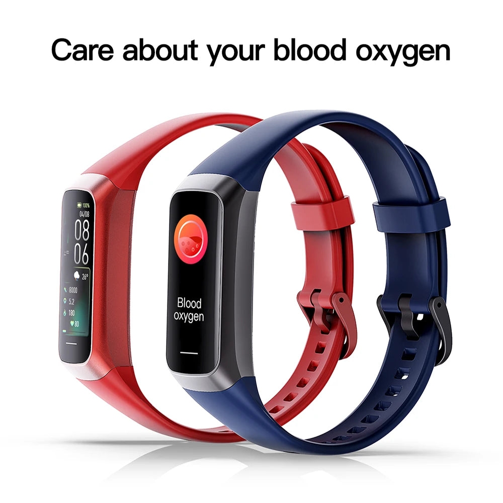LunaFit X™ Pulse – Bracelet Connecté AMOLED, 3ATM 30m, Température, 25 Sports, 7 Jours, 4 Coloris