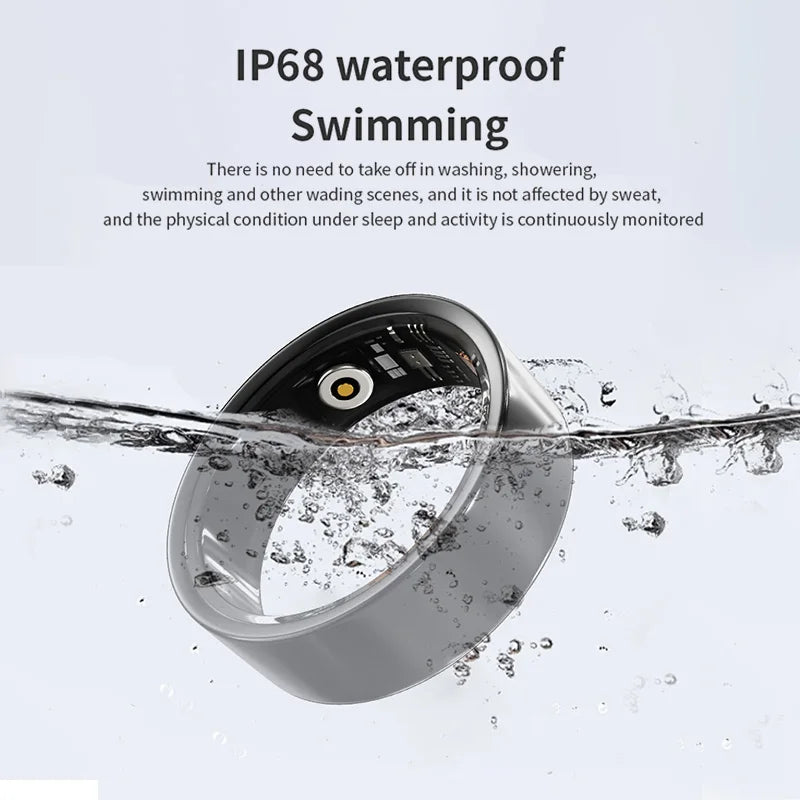 NovaRing X™ Titanium – Bague Connectée Titane, FC, SpO2, Stress, IP68, 5-7 Jours
