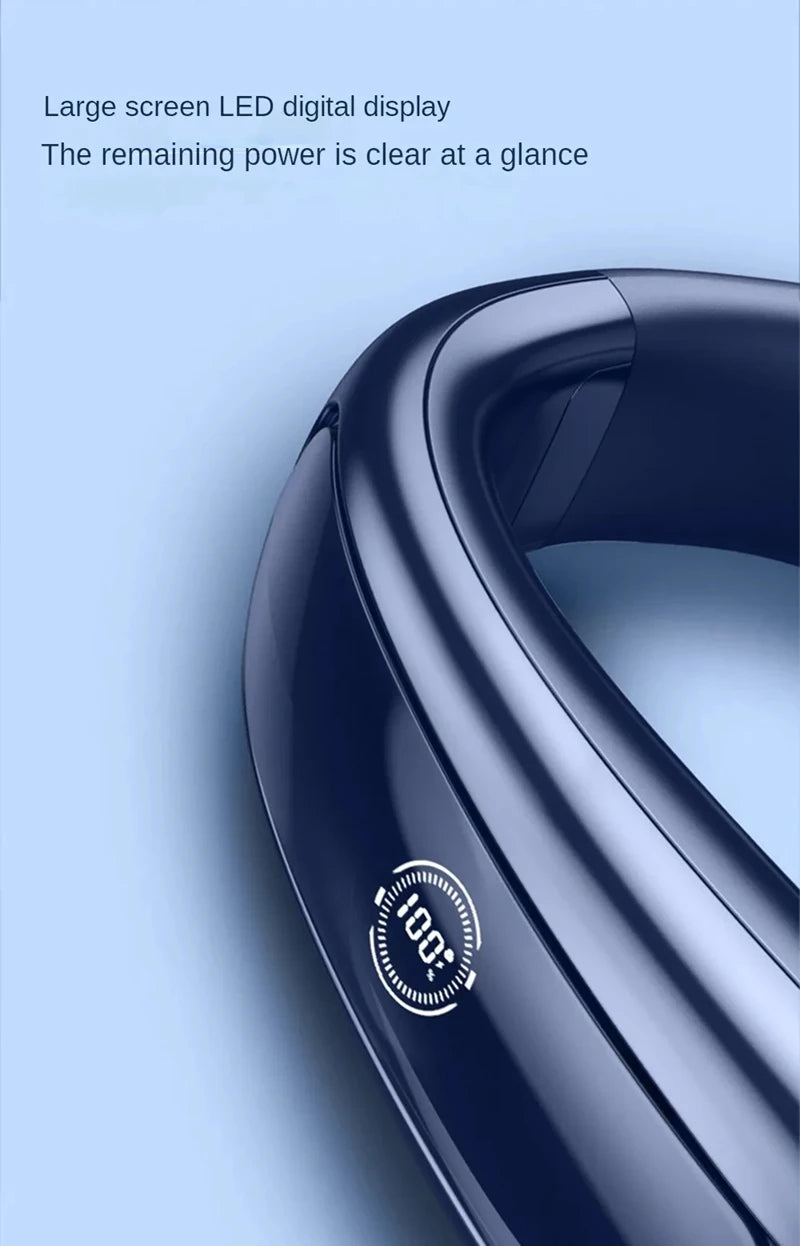 AeroChill X™ Pro – Ventilateur de Cou Sans Pales, Écran Digital, Batterie 15000mAh, 3 Vitesses, Silencieux