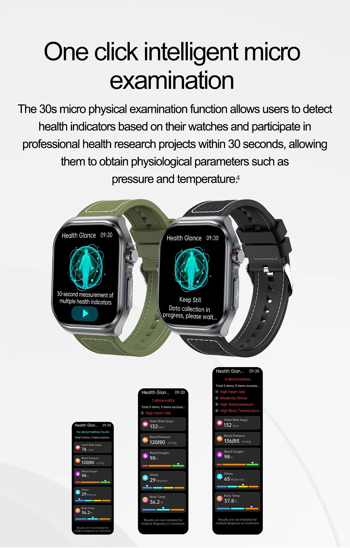 LunaWatch X™ Pro 2.04" – Montre Connectée AMOLED, ECG, NFC, Composition Corporelle, IP68, 7 Bracelets