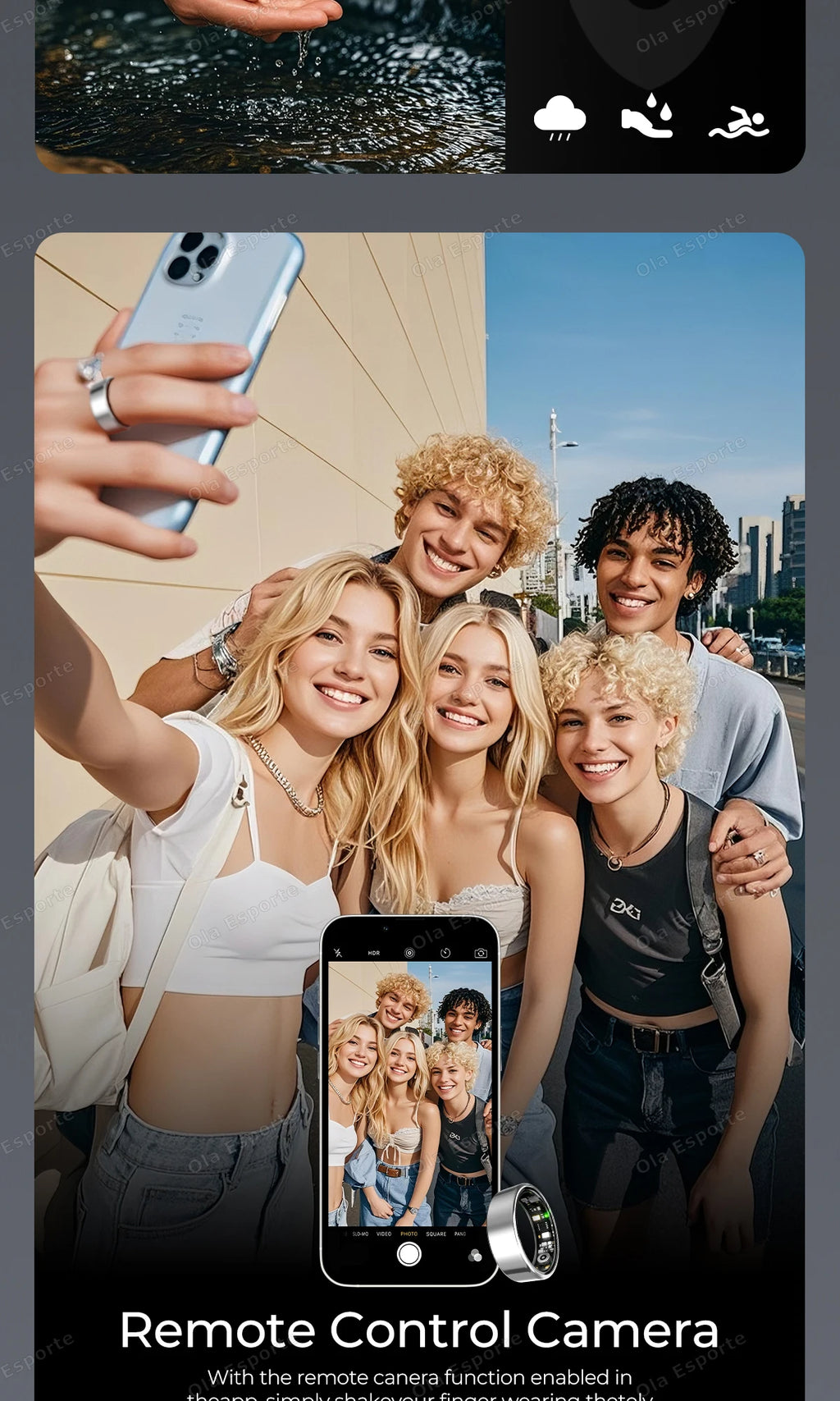 NovaRing X™ Call Pro – Bague Connectée Appels Bluetooth, FC, SpO2, 5ATM, 29 Langues
