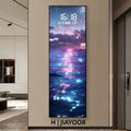 LumiCrystal™ Clock Wall – Applique Murale LED à Cristaux avec Horloge, Tactile & Dimmable, Style Moderne