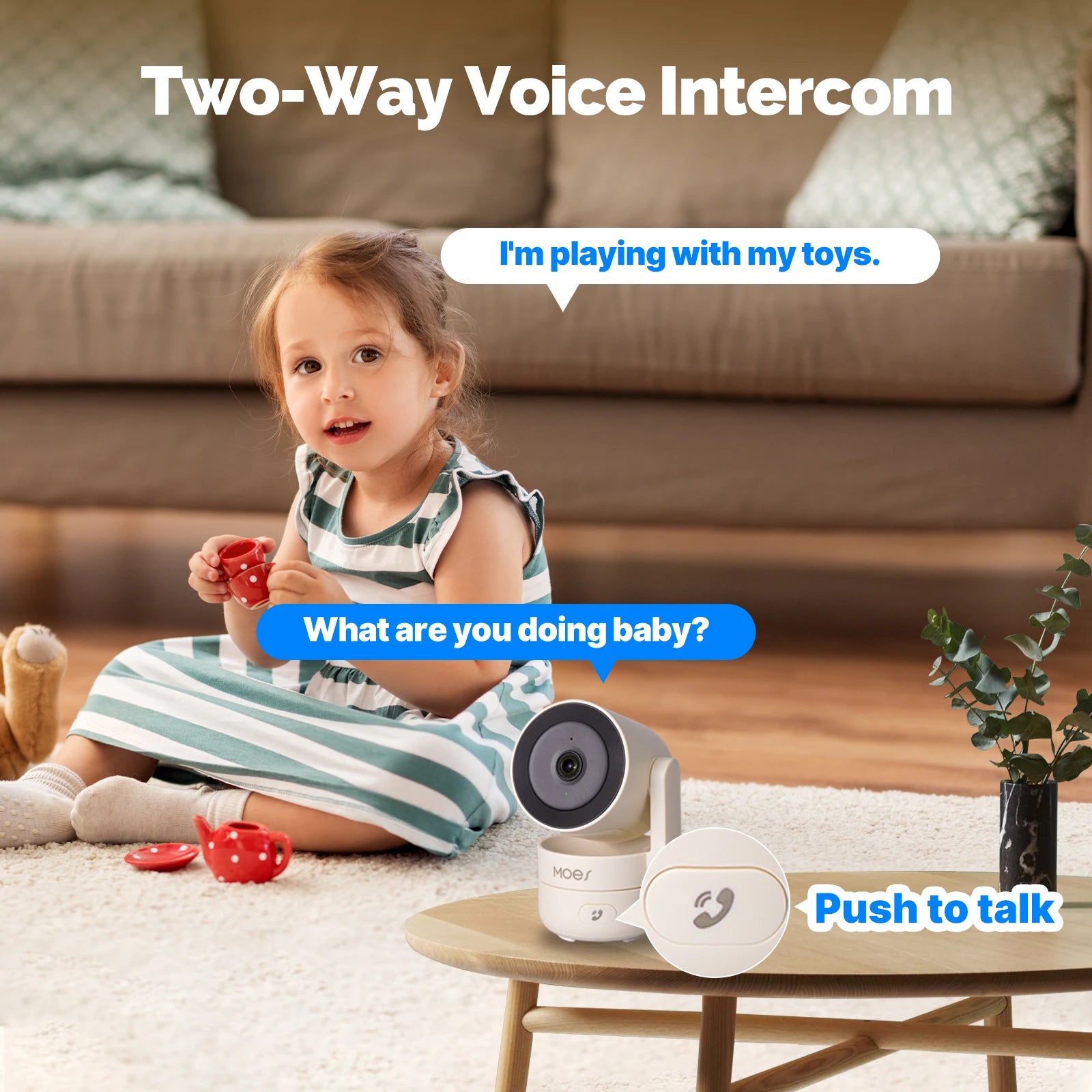 HomeGuard Pro™ – Caméra de Sécurité WiFi Intérieure 4MP, Rotation 360°, Vision Nocturne, Détection Mouvement & Son