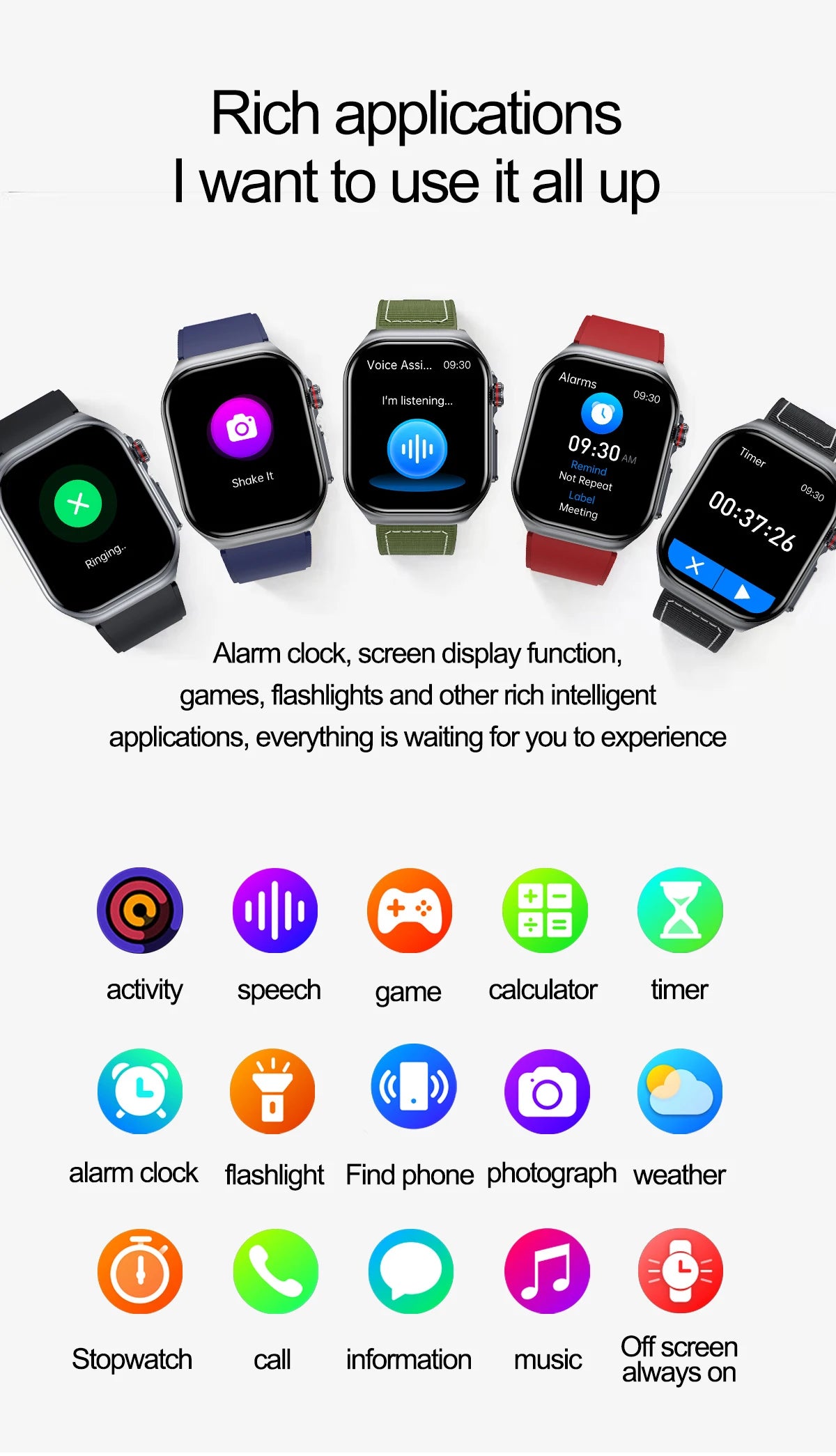 LunaWatch X™ Pro 2.04" – Montre Connectée AMOLED, ECG, NFC, Composition Corporelle, IP68, 7 Bracelets