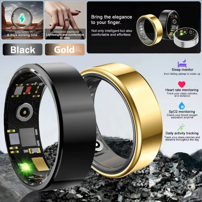 NovaRing X™ Fitness – Bague Connectée FC, SpO2, Sommeil, GPS, Bluetooth 5.3