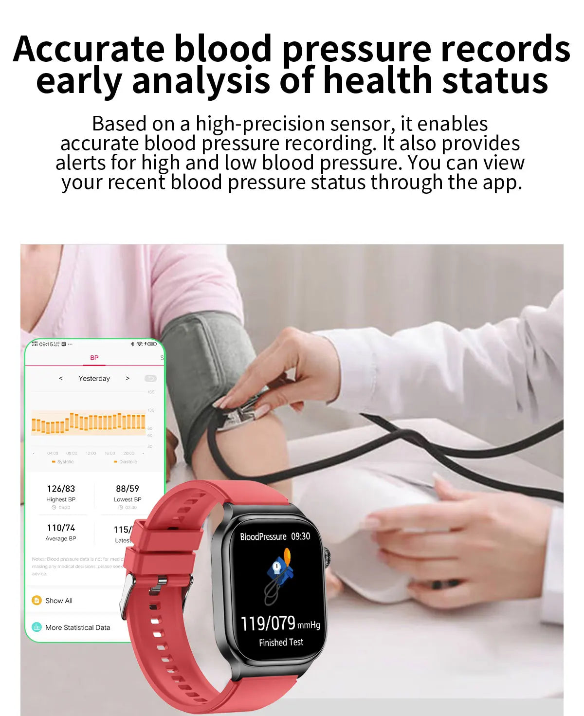 LunaWatch X™ Ultra Health – Montre Connectée AMOLED 2.04", ECG, Analyse Corporelle, Verre Saphir, IP68, 14 Bracelets