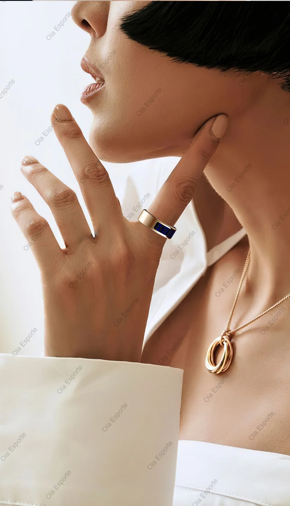 NovaRing X™ Display – Bague Connectée Écran Tactile, FC, Sommeil, 5ATM, Contrôle Caméra