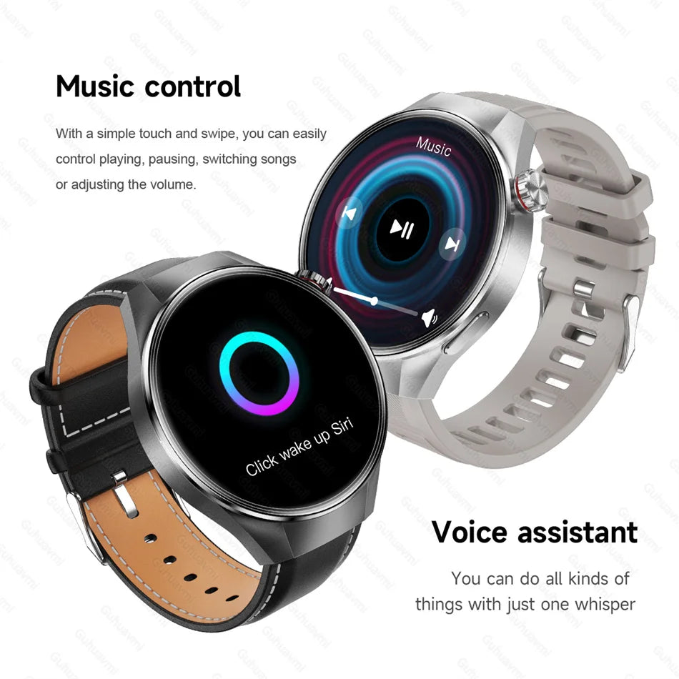 LunaWatch X™ Business Pro – Montre Connectée AMOLED 1.75", Boussole, Altimètre, Appels BT, 11 Bracelets