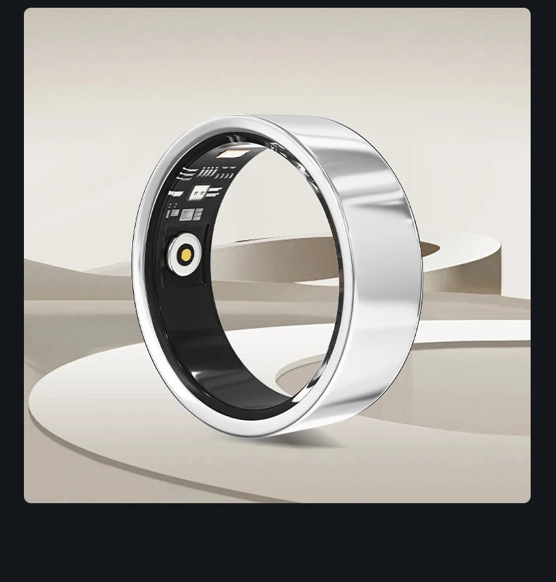 NovaRing X™ Titanium – Smart Ring, Titanium, HR, SpO2, Stress, IP68, 5-7 Days