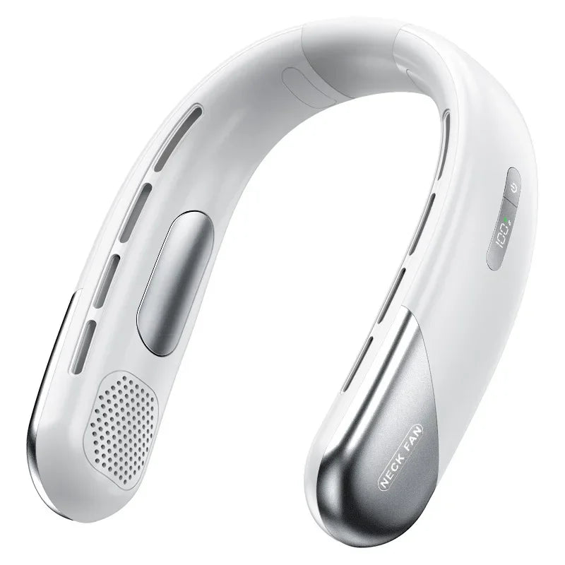 AeroChill X™ – Ventilateur de Cou Sans Pales, Batterie 10000mAh, 5 Vitesses, Silencieux