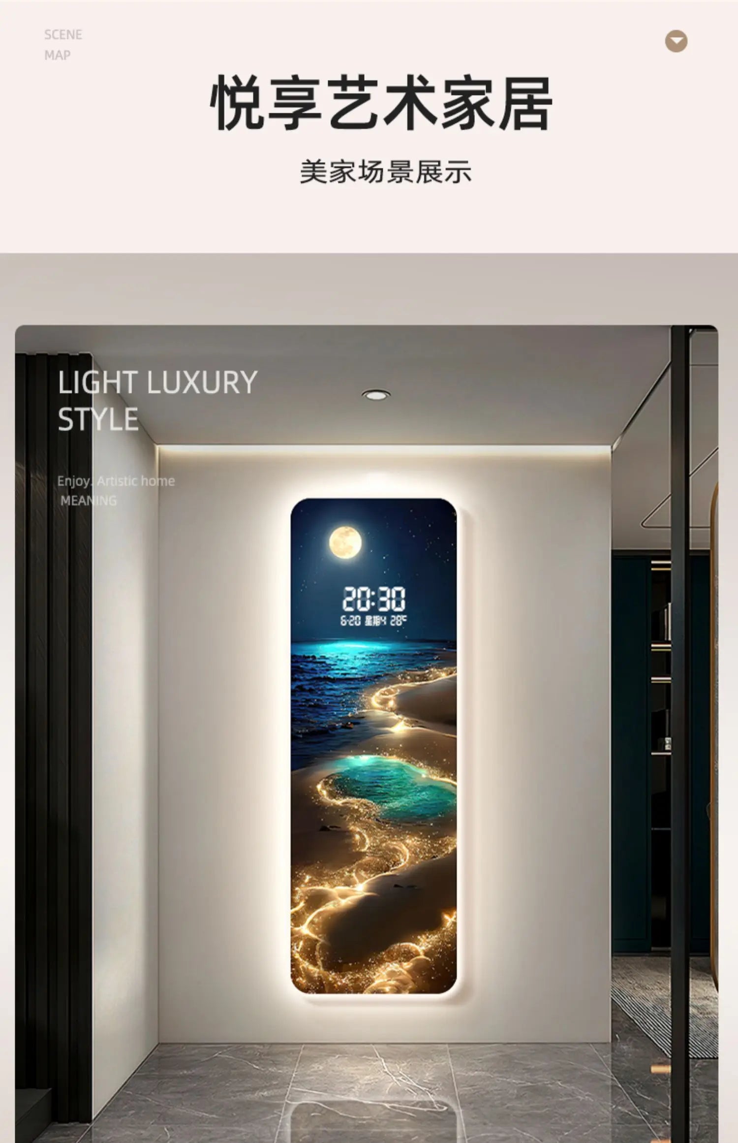 Large Wall clock home decor items Interior living room digital clock wall noiseless gaming room Kitchen home decoration luxury