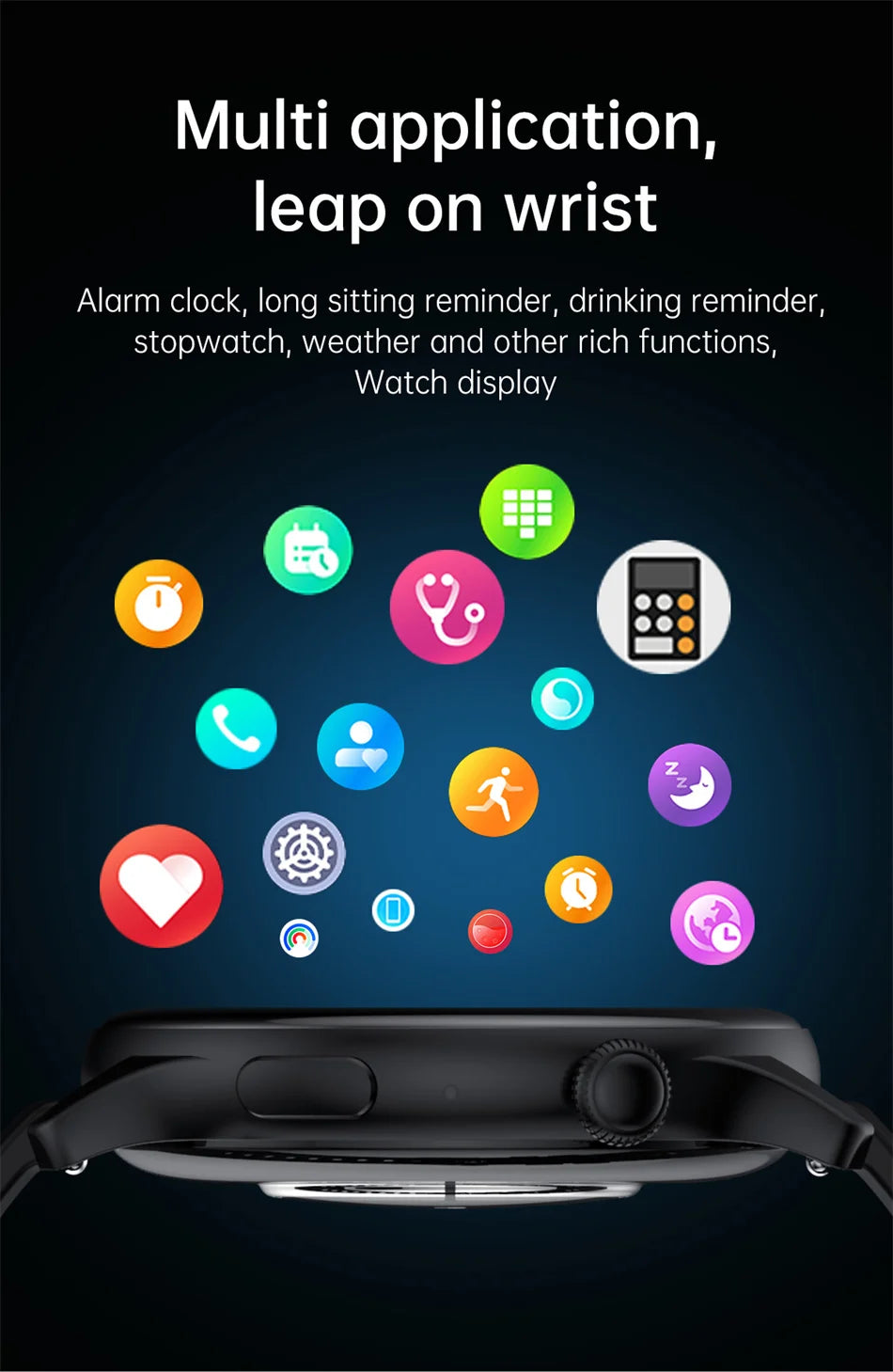 LunaWatch X™ Lady NFC – Montre Connectée Femme AMOLED 1.43", Always On, NFC, IP68, Acier, 9 Coloris