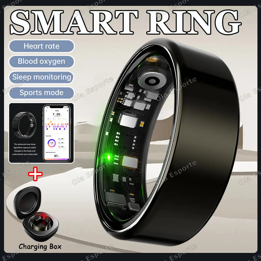 NovaRing X™ Sport Pro – Bague Connectée FC, SpO2, Sommeil, 8 Sports, IP68
