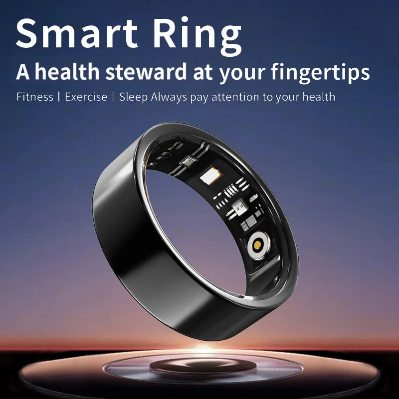 NovaRing X™ Titanium – Smart Ring, Titanium, HR, SpO2, Stress, IP68, 5-7 Days