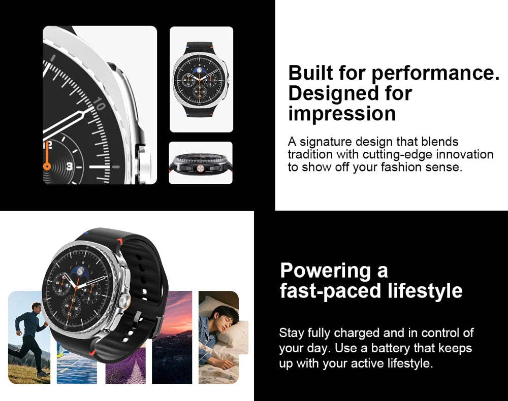 LunaWatch X™ Outdoor – Montre Connectée AMOLED 1.43", 9 Sports, Appels BT, Assistant Vocal, Charge Sans Fil