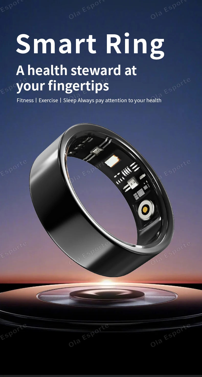 NovaRing X™ Sport Pro – Smart Ring HF, SpO2, Schlaf, 8 Sportarten, IP68