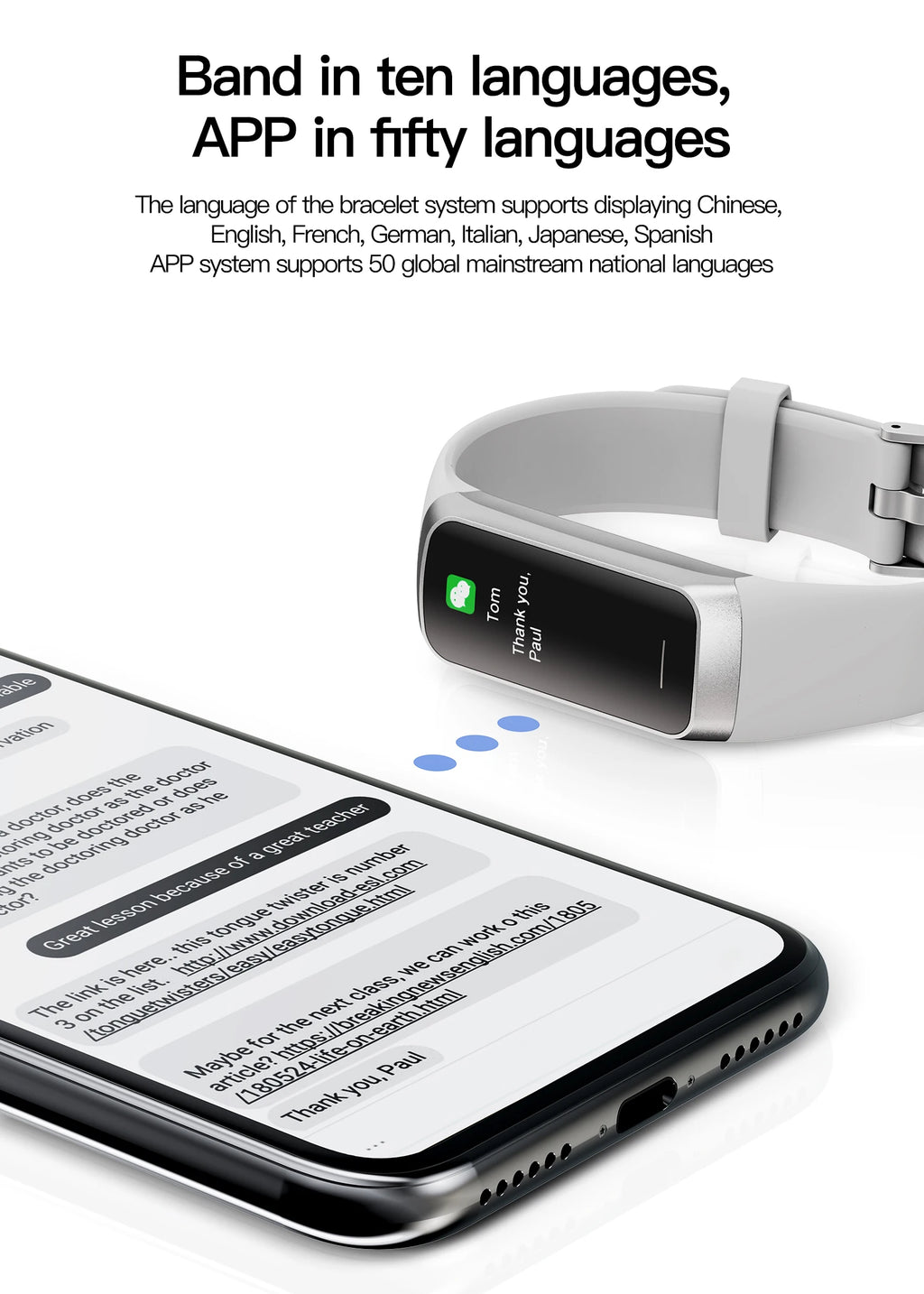 LunaFit X™ Pulse – Bracelet Connecté AMOLED, 3ATM 30m, Température, 25 Sports, 7 Jours, 4 Coloris