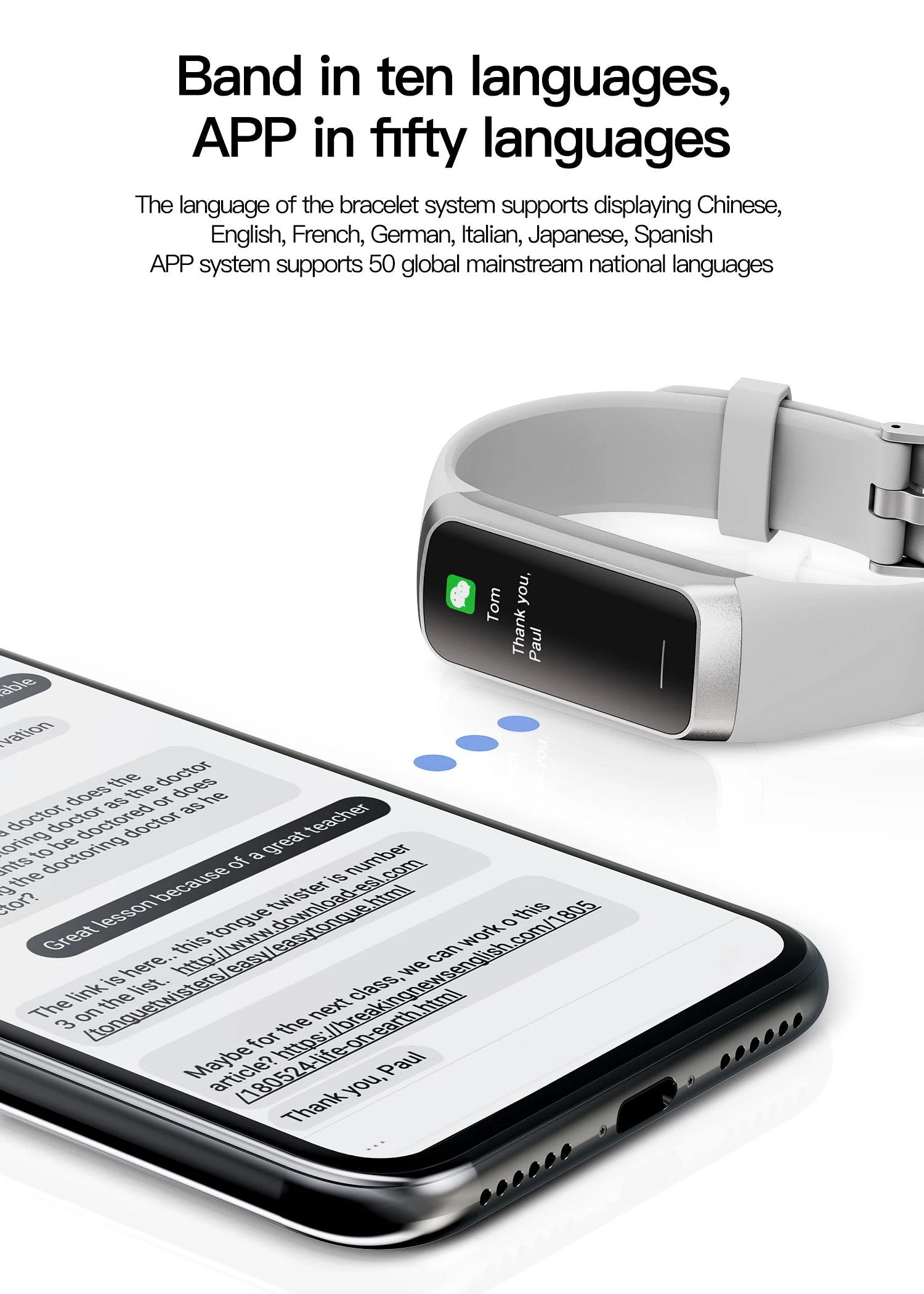 LunaFit X™ Pulse – Bracelet Connecté AMOLED, 3ATM 30m, Température, 25 Sports, 7 Jours, 4 Coloris
