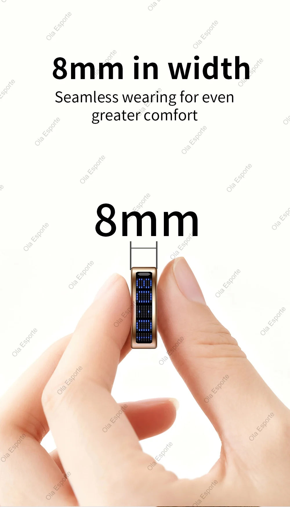 NovaRing X™ Display – Bague Connectée Écran Tactile, FC, Sommeil, 5ATM, Contrôle Caméra
