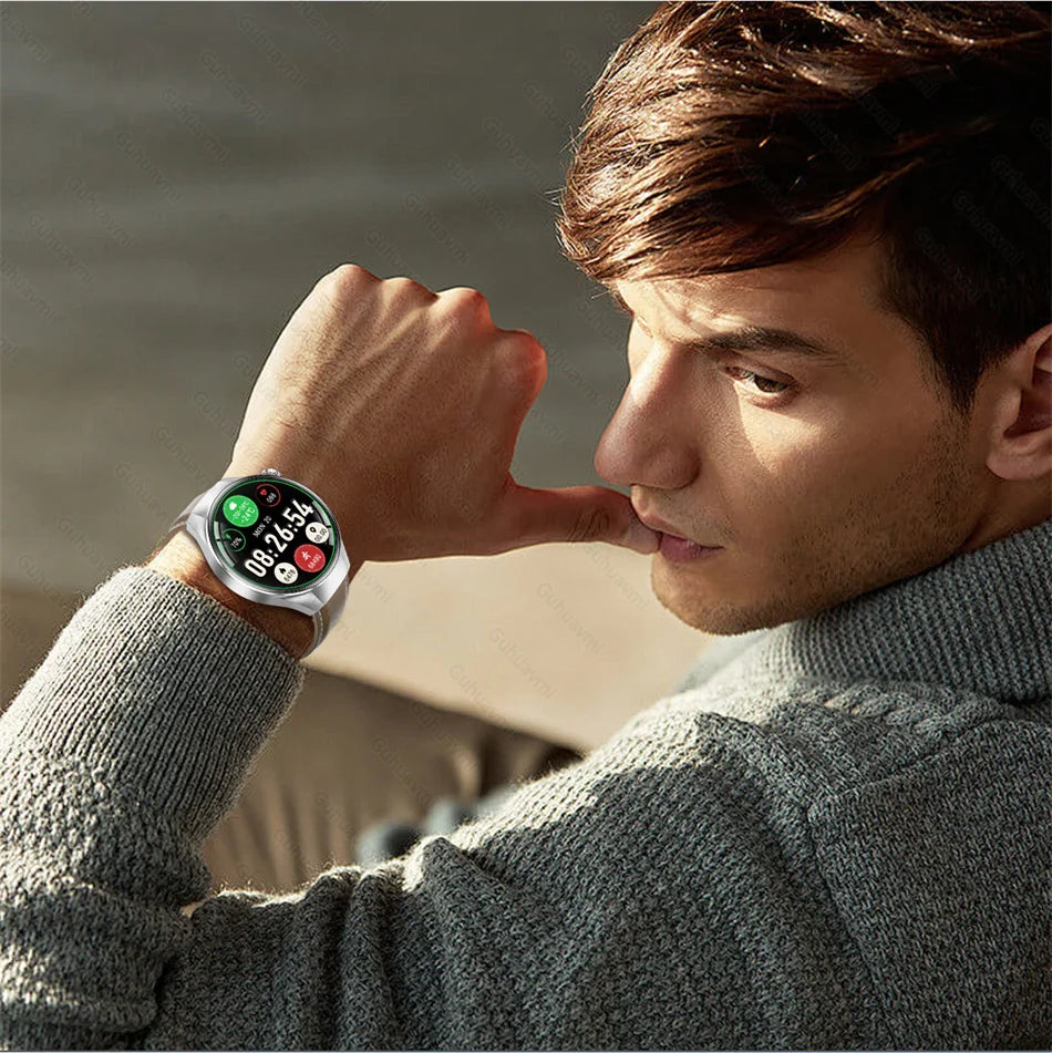 LunaWatch X™ Business Pro – Montre Connectée AMOLED 1.75", Boussole, Altimètre, Appels BT, 11 Bracelets