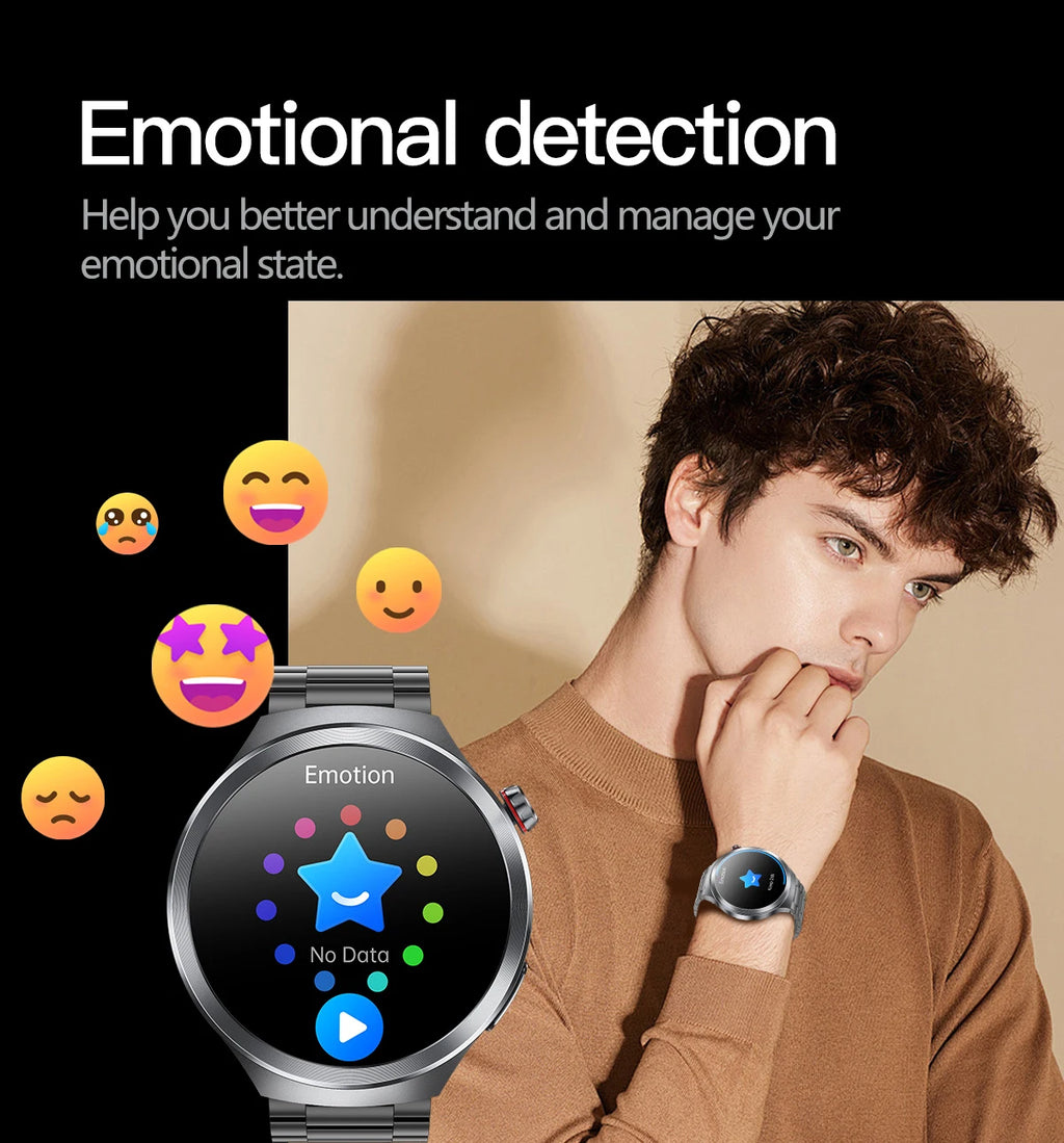 LunaWatch X™ ECG Pro NFC – Montre Connectée AMOLED 1.73", ECG, NFC, IP68, SOS, Appels BT, 530mAh