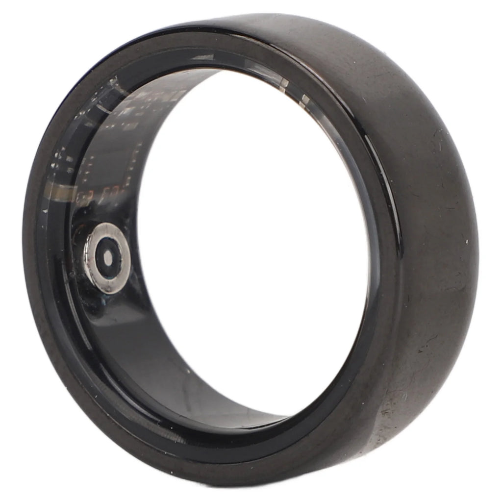 NovaRing X™ Ceramic Case – Bague Connectée Céramique + Étui de Charge 400mAh, FC, SpO2, Sommeil