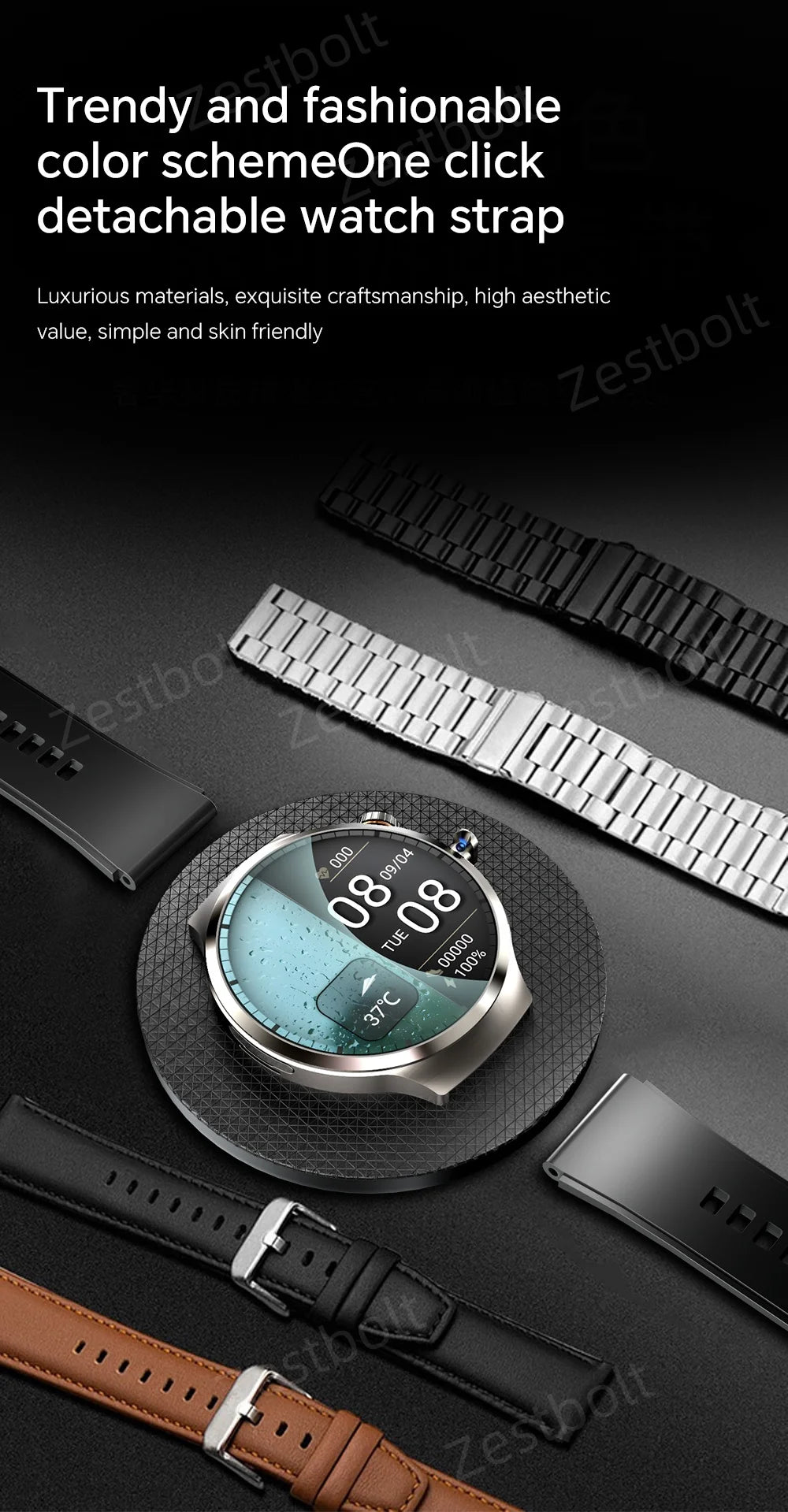 LunaWatch X™ Android Pro 4G – Smartwatch Android 13, SIM 4G, Caméra 8MP, GPS, WiFi, jusquà 10GB/512GB