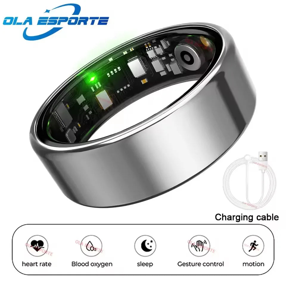 NovaRing X™ Call Pro – Bague Connectée Appels Bluetooth, FC, SpO2, 5ATM, 29 Langues