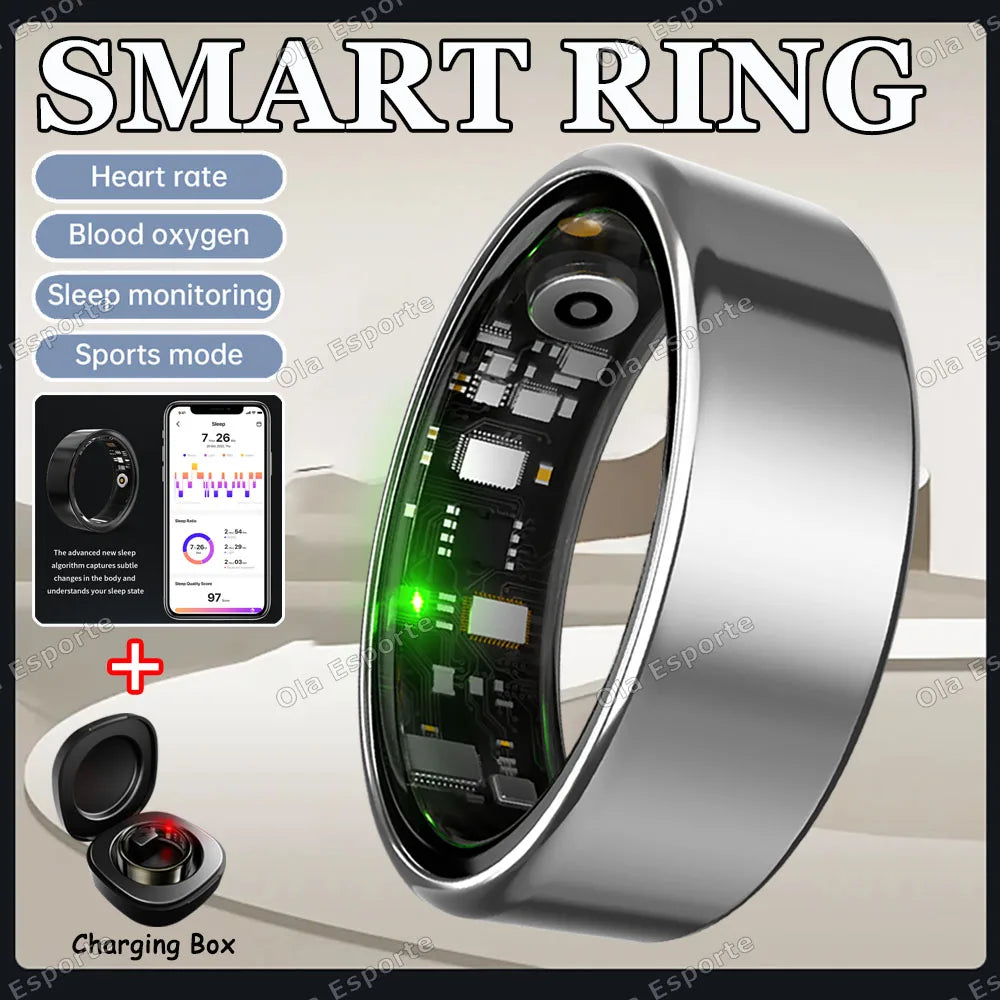 NovaRing X™ Sport Pro – Bague Connectée FC, SpO2, Sommeil, 8 Sports, IP68
