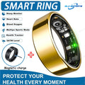 NovaRing X™ Endurance – Bague Connectée Écran, FC, SpO2, GPS, 15 Jours Veille, 29 Langues